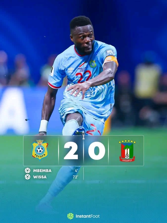 CAN 2027 : Les Léopards frappent fort et dominent la Guinée équatoriale 2-0.   nations (CAN) 2027. La sélection congolaise s’est imposée 2-0 face à la Guinée équatoriale, ce jeudi 24 septembre 2026, au stade des Martyrs de Kinshasa.
